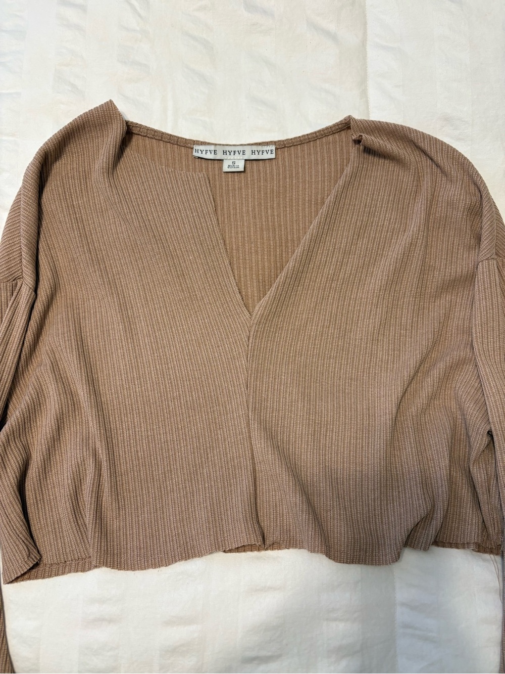 Women's Cropped Long Sleeve Top